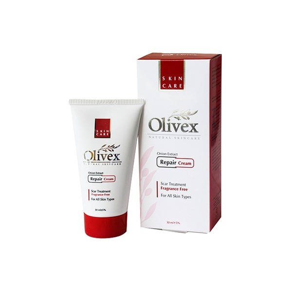 کرم-ترمیم-کننده-و-بازسازی-کننده-پوست-های-آسیب-دیده-Olivex-Onion-Extract-Repair-Cream-برند-الیوکس